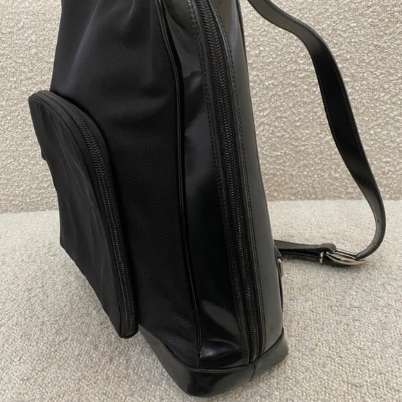 Authentic Pre-Owned Gucci Black Bamboo Backpack Bag Vinatge - Picture 3 of 16